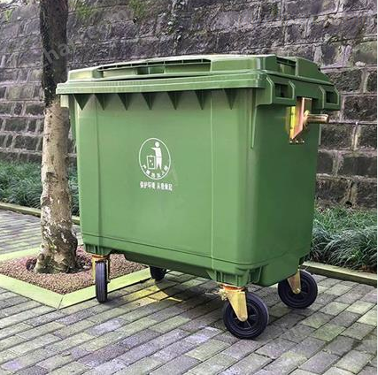 公共场所环保塑料垃圾桶分类收纳箱