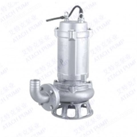 WQ10-10-0.75S国标法兰全不锈钢精密铸造潜水排污泵