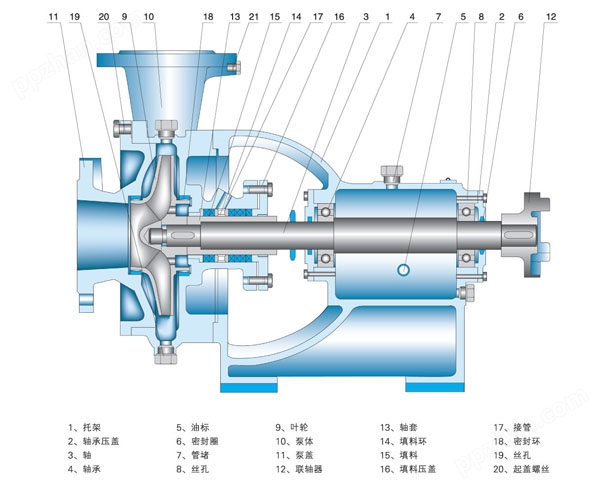 150HW-6型农田灌溉混流泵结构图