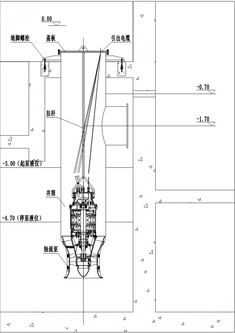潜水轴流泵 安装图.png