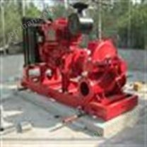 红色卧式泵柴油机应急消防泵 XBC柴油泵设备