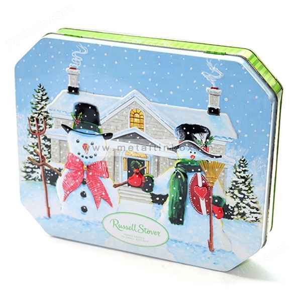 圣诞节巧克力礼品盒马口铁八角 盒