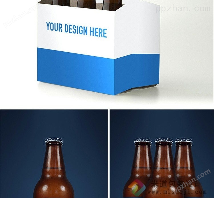 啤酒包装设计 玻璃啤酒瓶包装设计