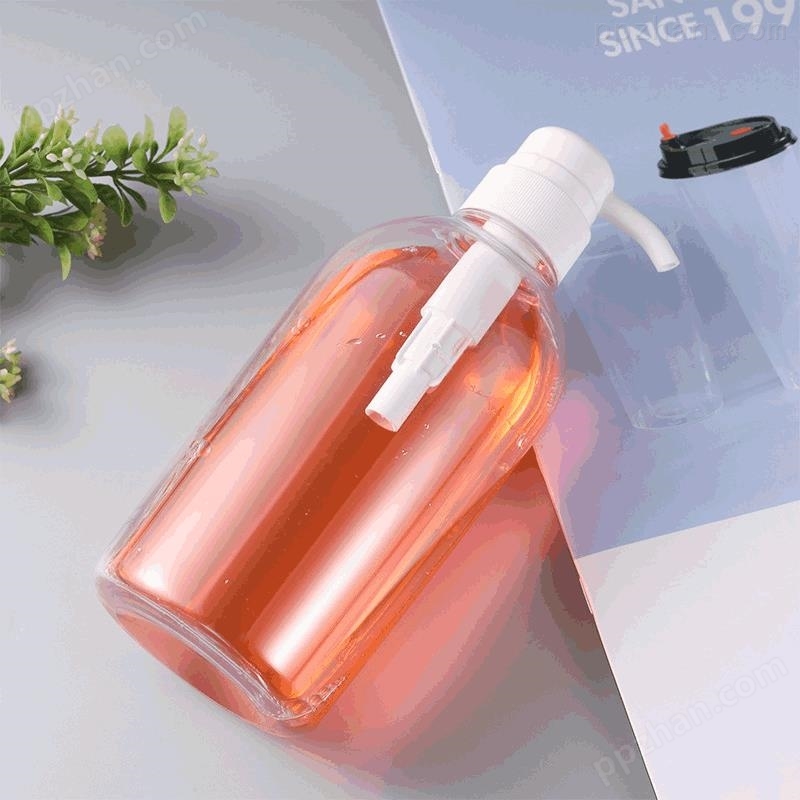 按压式带汞pet塑料瓶 500ml加厚乳液分装塑料瓶透明喷雾瓶