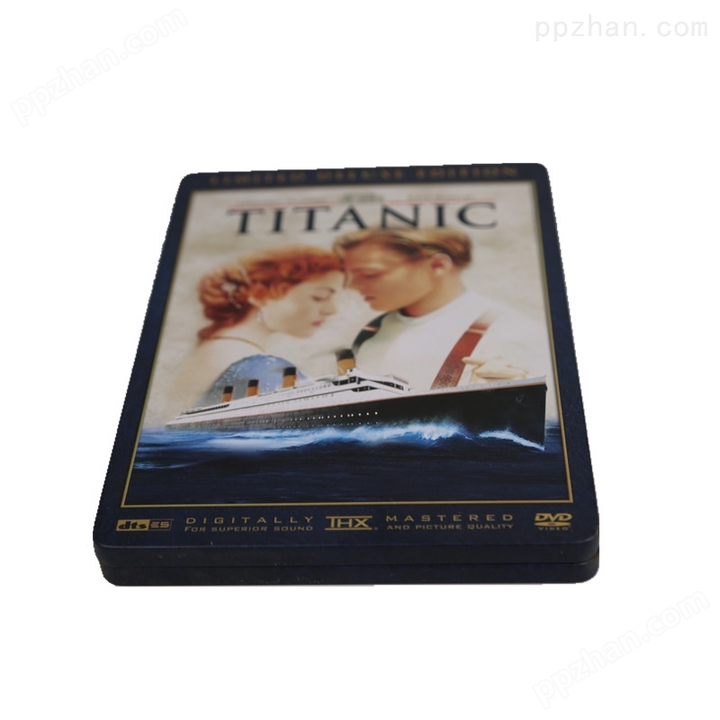 3D版泰坦尼克号DVD光碟包装铁盒