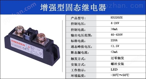 H3220ZE增强型固态继电器